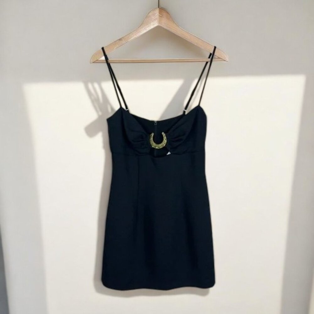 NWT Rumer Lunar Black Mini Dress - Picture 2 of 12